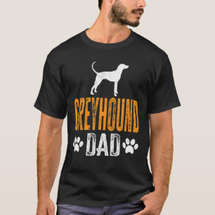 Camiseta Regalo de padre galgo gris para hombres, papá perr