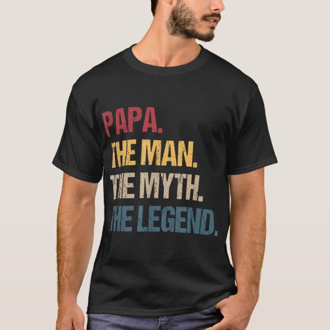 Camiseta Regalo de padre gracioso para papá y leyenda del m (Anverso)