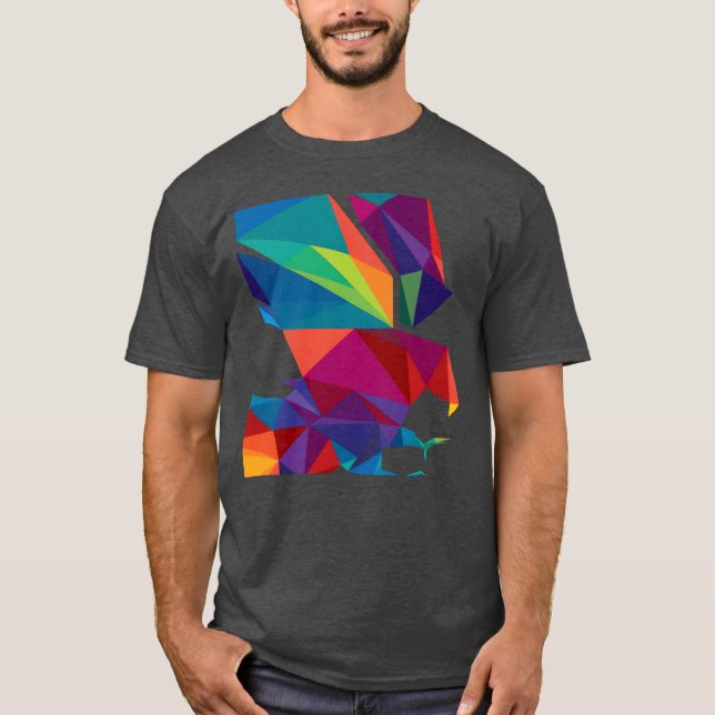 Camiseta Regalo de pájaro colorido (Anverso)