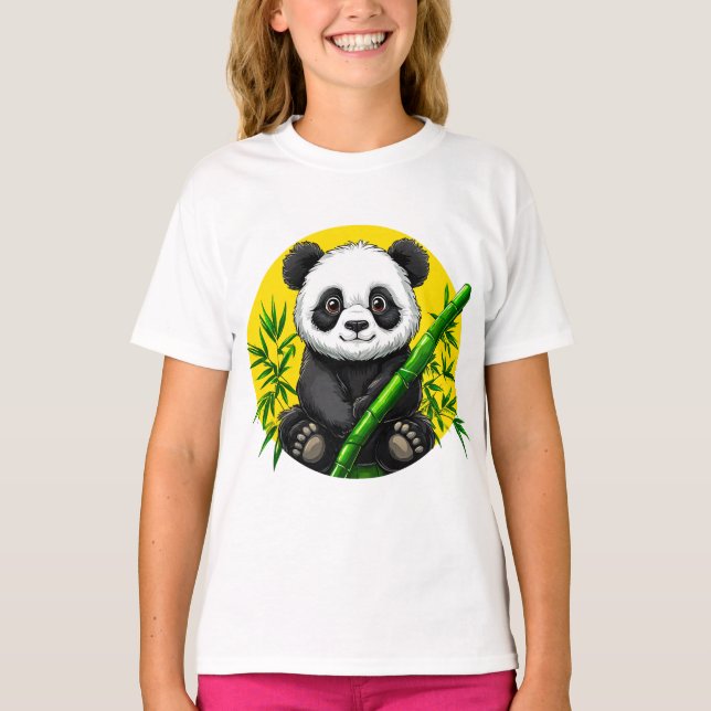 Camiseta 🐼 Regalo de Panda de Bambú para Niños ✨ (Anverso)