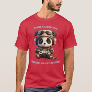 Camiseta Regalo de Panda Kawaii Lindo Panda Jugador