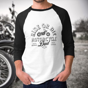 Camiseta Regalo de papá de moto clásico de época de niños