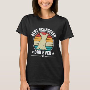 Camiseta Regalo de papá de schnauzer en miniatura retro