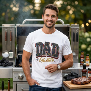 Camiseta Regalo de Papá Est 2026 Primer Padre por Primera V