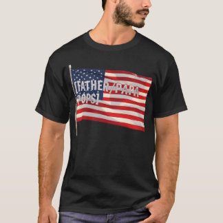 Camiseta Regalo de Papá Patriótico Bandera Padre PapaPops