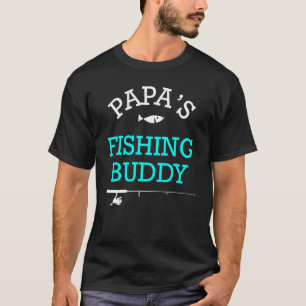 Camiseta Regalo de Papas Fishing Buddy para niños lindos