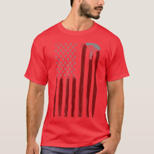 Camiseta Regalo de paracaídas con bandera estadounidense re