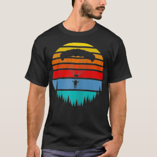 Camiseta Regalo de paracaídas Retro Sunset Skydiving