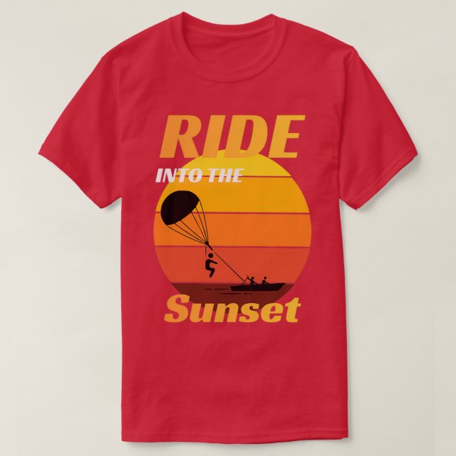 Camiseta Regalo de paracaidismo retro vintage (Diseño del anverso)
