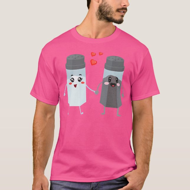 Camiseta Regalo De Pareja De Agitador De Sal Y Pepper Para  (Anverso)