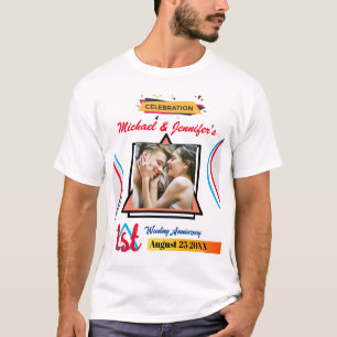 Camiseta Regalo de pareja de Personalizado de primer aniver