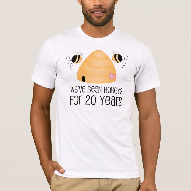 Camiseta Regalo de parejas en 20 años (Anverso)