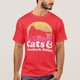 Camiseta Regalo de paseos en gatos y caballos