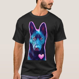 Camiseta Regalo de pastor alemán negro para dueños de amant
