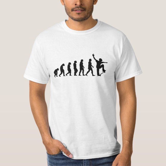 Camiseta Regalo de patinaje sobre patineta de Evolution (Anverso)