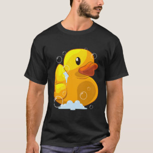 Camiseta Regalo De Pato De Caucho Cuto Para Niños Hombres M