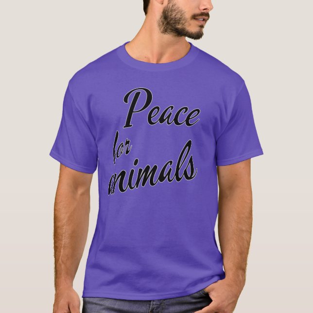 Camiseta Regalo de paz para animales (Anverso)