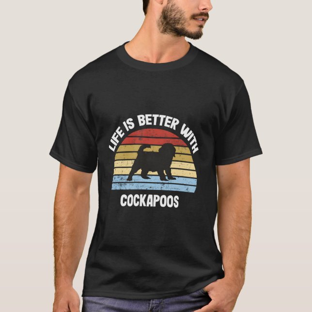 Camiseta Regalo De Perro Cockapoo Retro Para Navidades (Anverso)