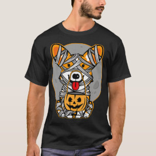 Camiseta Regalo de perro   Corgi galés Mummy Cute Halloween