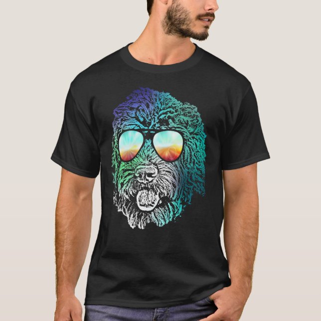 Camiseta Regalo de perro de Disco Groovy Labradoodle (Anverso)