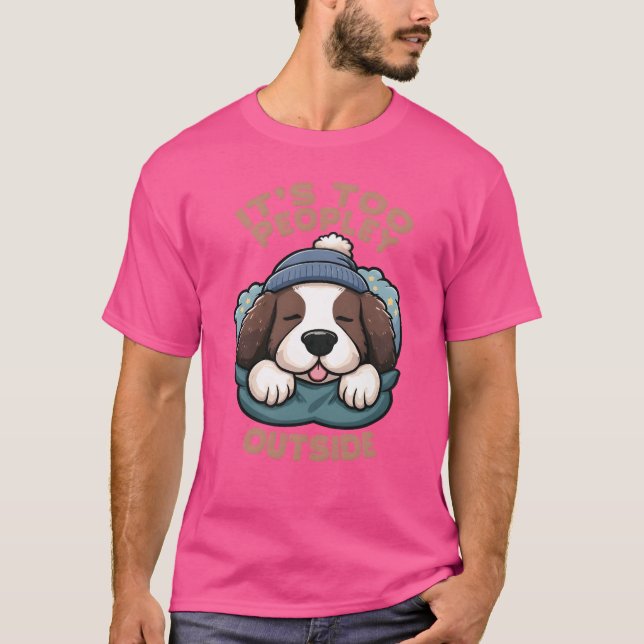 Camiseta Regalo de Perro demasiado peopley (Anverso)
