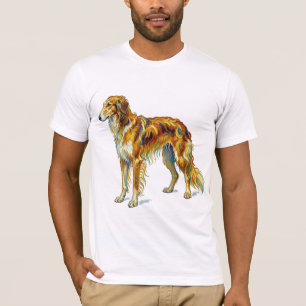 Camiseta Regalo de perro Diseño de Saluki Colorido y Vibran