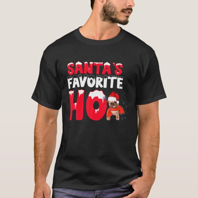 Camiseta Regalo de perro favorito de los amigos Ho Santa Br (Anverso)