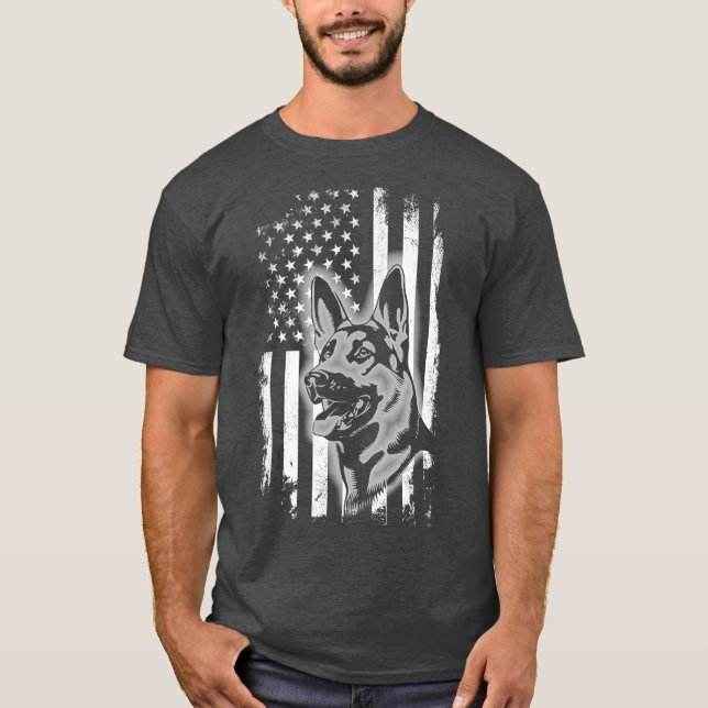 Camiseta Regalo de perro patriótico de bandera holandesa (Anverso)