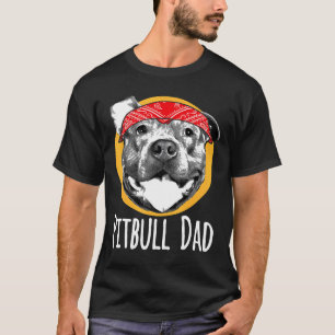 Camiseta Regalo de perro pitbull americano para papá