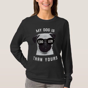 Camiseta Regalo de Perro Pug Lover y x27;Mi Perro Es Más Fr