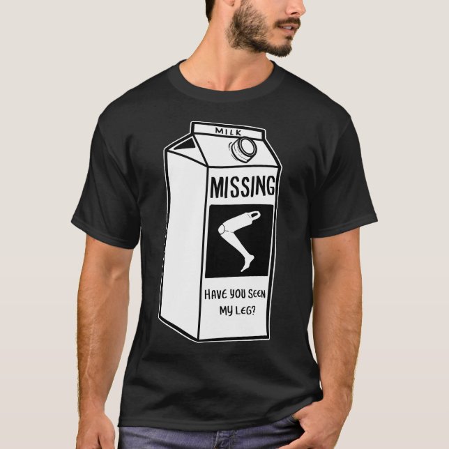 Camiseta Regalo de persona discapacitada perdida de pierna  (Anverso)