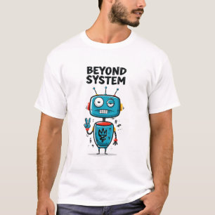 Camiseta Regalo de Personaje Alien Robot Divertido Más Allá