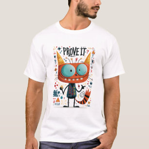 Camiseta Regalo de Personaje de Gato Alien Divertido Prueba
