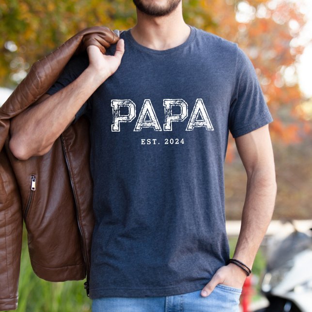 Camiseta Regalo de Personalizado PAPA EST para papá (Subido por el creador)