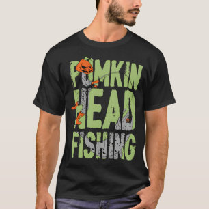 Camiseta regalo de pesca de calabaza de Halloween