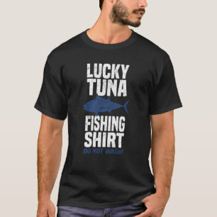 Camiseta Regalo de pesca de cebo azul para la pesca del atú