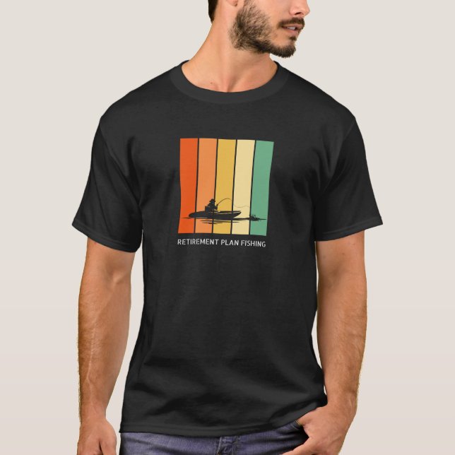 Camiseta Regalo de pesca del plan de jubilación (Anverso)