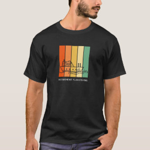 Camiseta Regalo de pesca del plan de jubilación