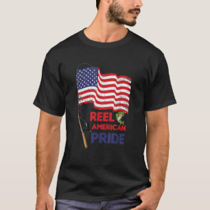 Camiseta Regalo De Pesca Reel American Pride 4 De Julio