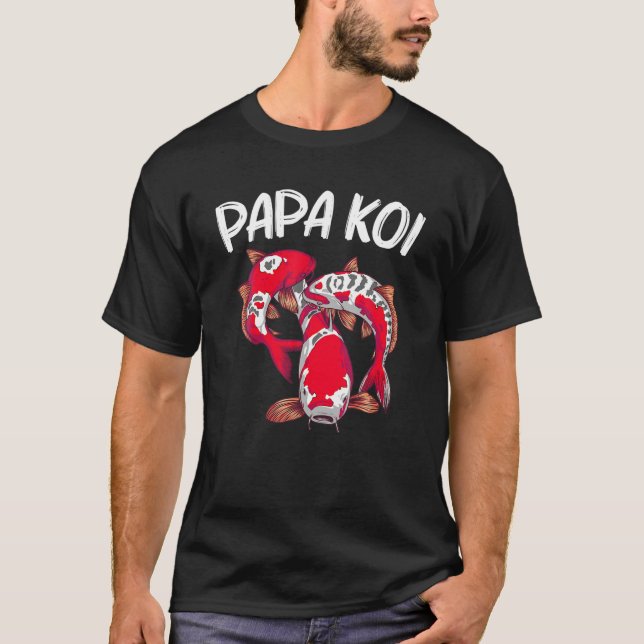 Camiseta Regalo De Pescado Koi Para Los Hombres De Papá Jap (Anverso)