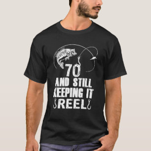 Camiseta Regalo de pescador de 70 años