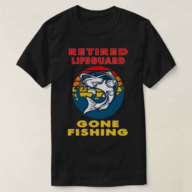 Camiseta Regalo de pescador de pescadores abandonados y sal (Diseño del anverso)