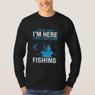 Camiseta Regalo de pescador podría haber ido a pescar
