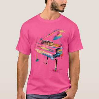 Camiseta Regalo de pianista para mujeres Color de instrumen