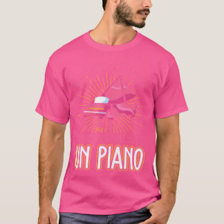 Camiseta Regalo de pianista para niñas piano de música clás