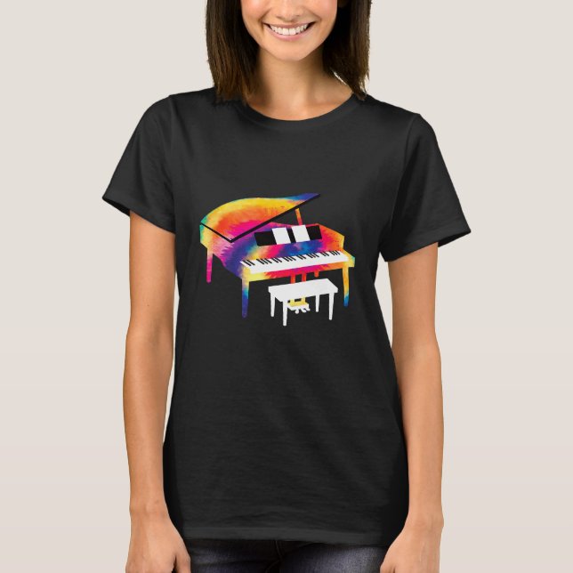 Camiseta Regalo de piano para el jugador de piano Multicolo (Anverso)