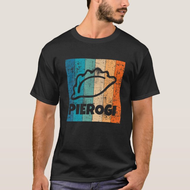 Camiseta Regalo de Pierogi Polaco Kitchen Retro Dumplings P (Anverso)