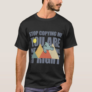 Camiseta Regalo de piloto de bicicleta de tierra retro Moto