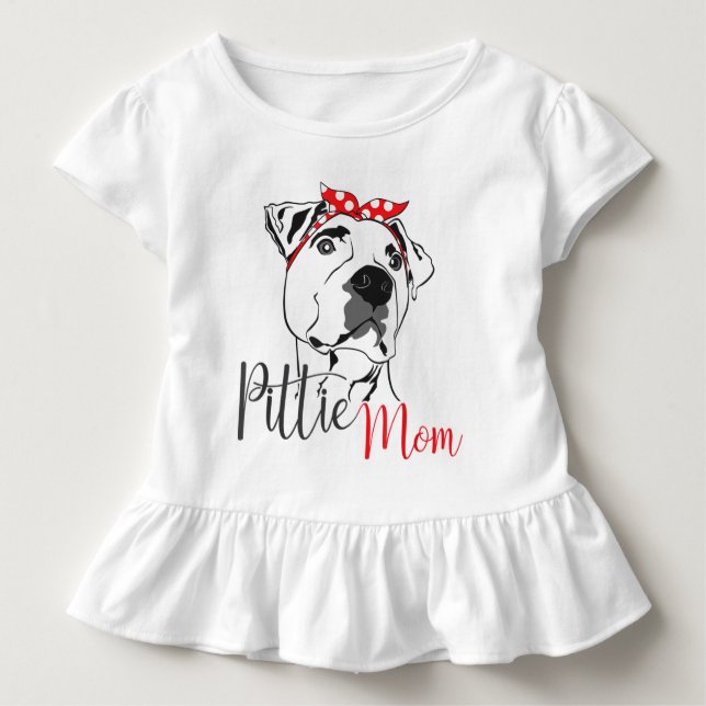 Camiseta Regalo de Pittie Mom American Pitbull Dog Lover (Anverso)