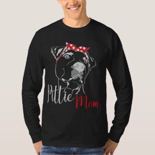 Camiseta Regalo de Pittie Mom American Pitbull Dog Lover
